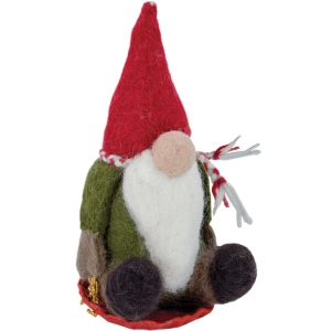 Sledding Gnome Ornament, Nepal