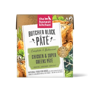 The Honest Kitchen Butcher Block Pate Chicken & Super Greens for Dogs