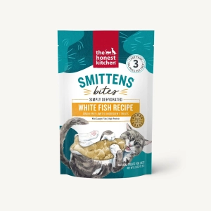 The Honest Kitchen Smittens Heart-Shaped Whitefish Treats for Cats