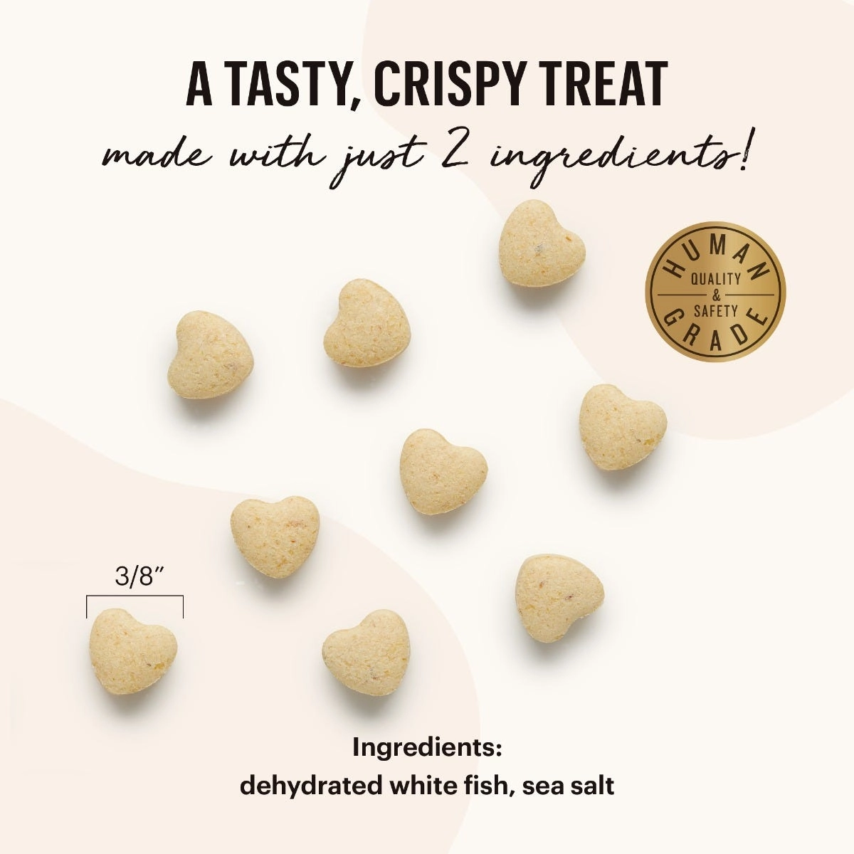 The Honest Kitchen Smittens Heart-Shaped Whitefish Treats for Cats