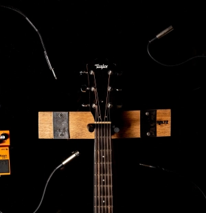 The Nashville Tennessee Whiskey Barrel Guitar Holder Hanger