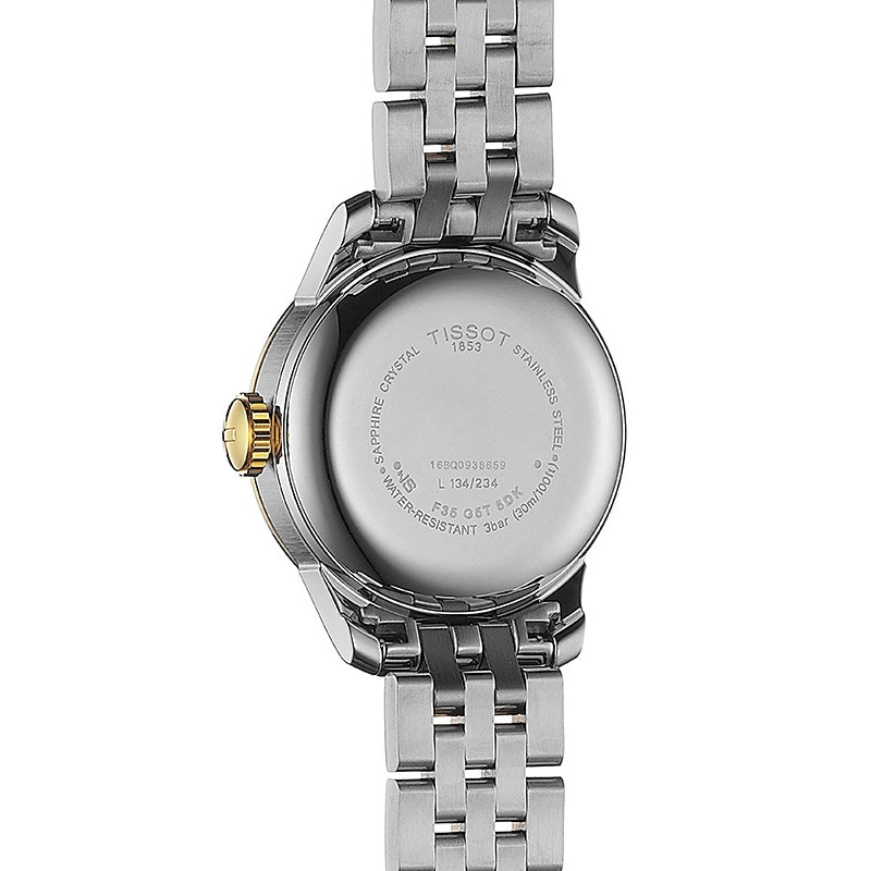 Tissot Le Locle Automatic Small Lady 25.3mm Silver Dial Gold PVD Steel Watch T41218334