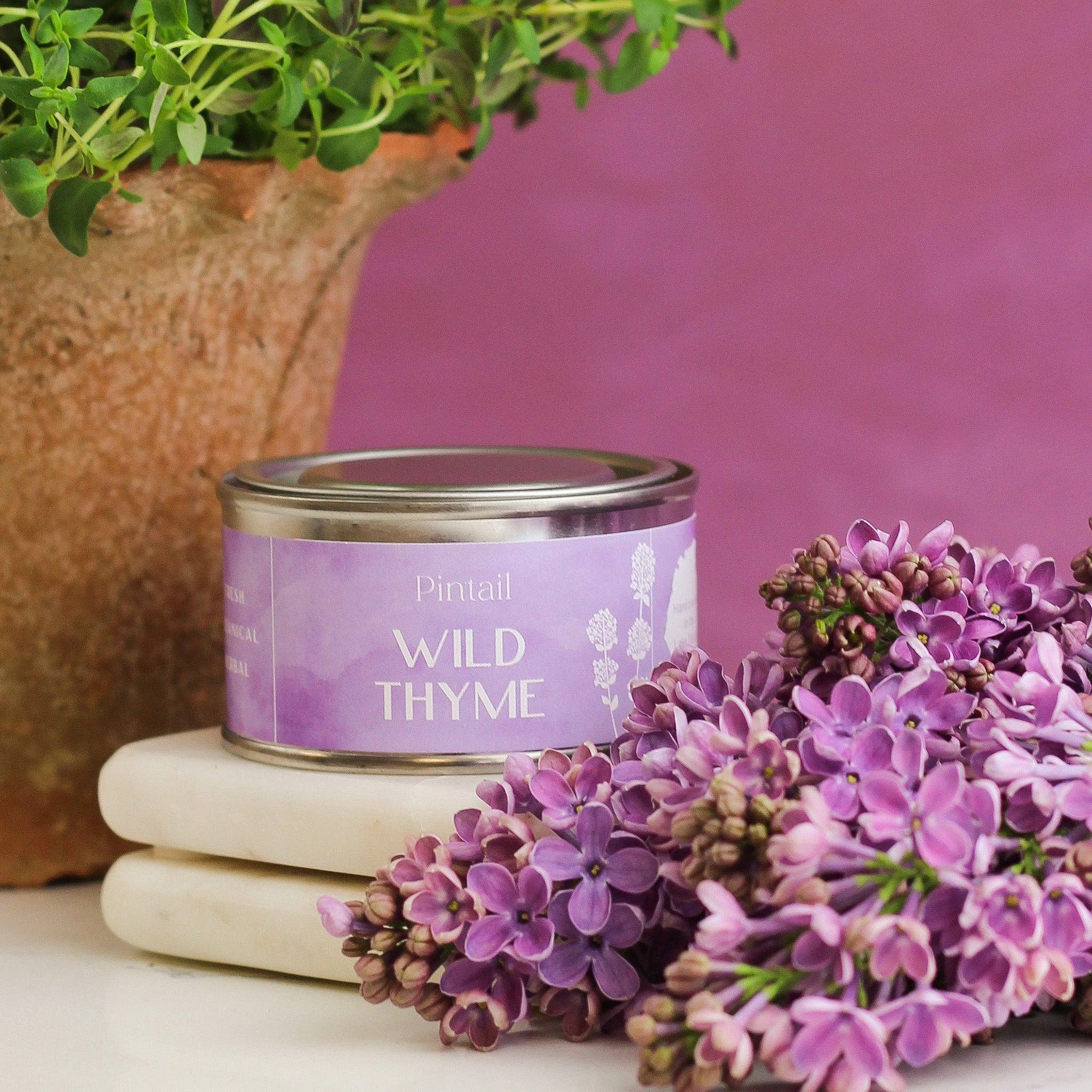 Wild Thyme Paint Pot Candle