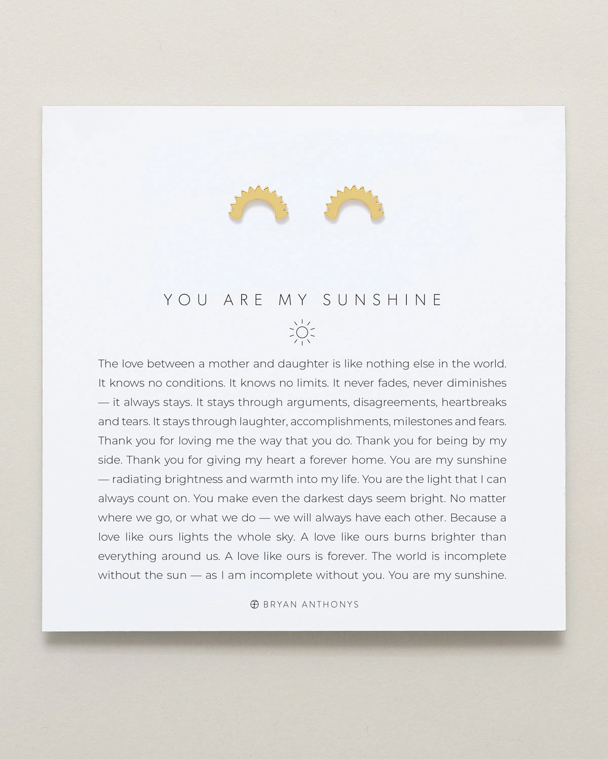 You Are My Sunshine Earrings