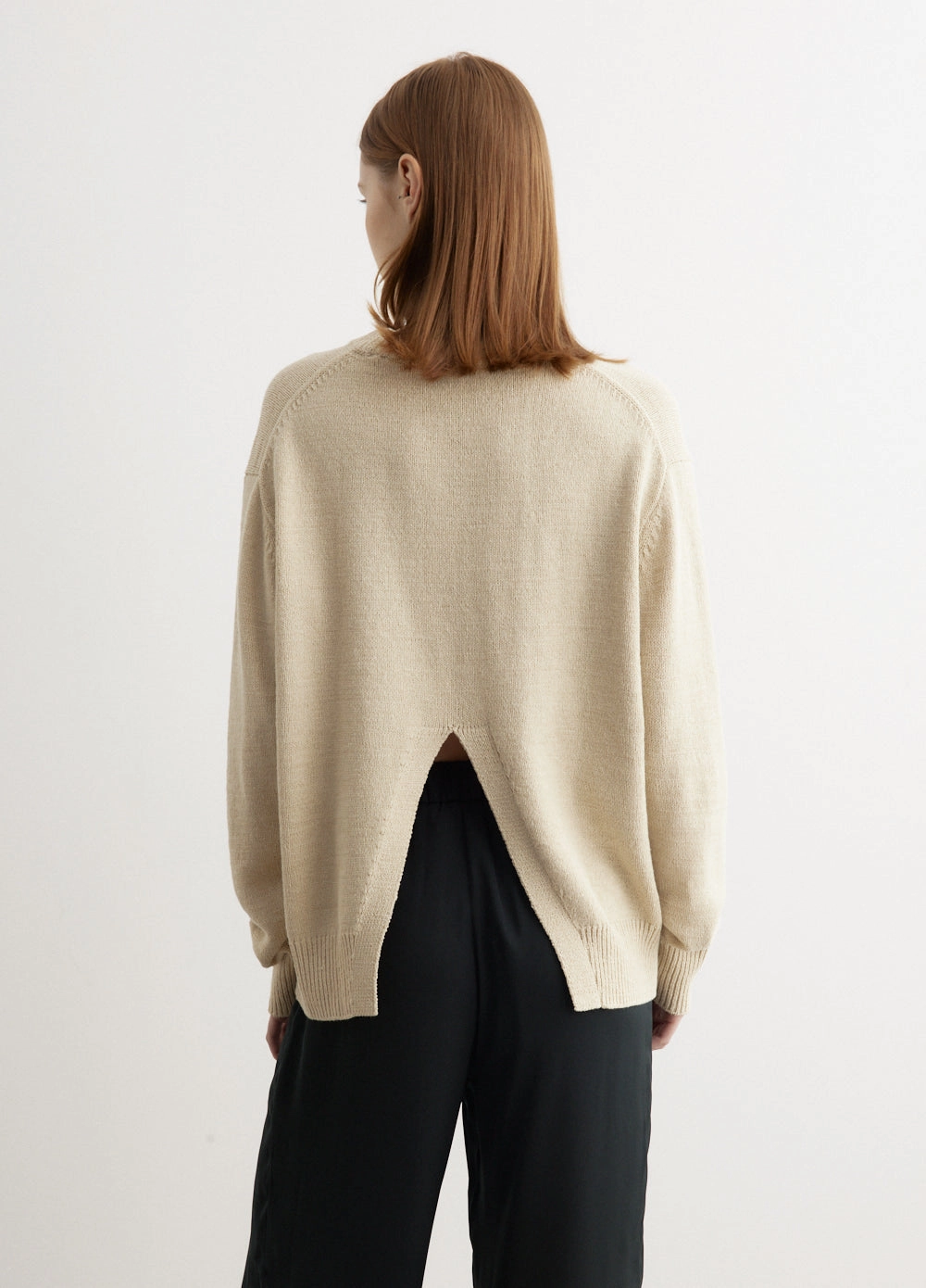 Yuri 5Gg Open Back Crewneck Sweatshirt